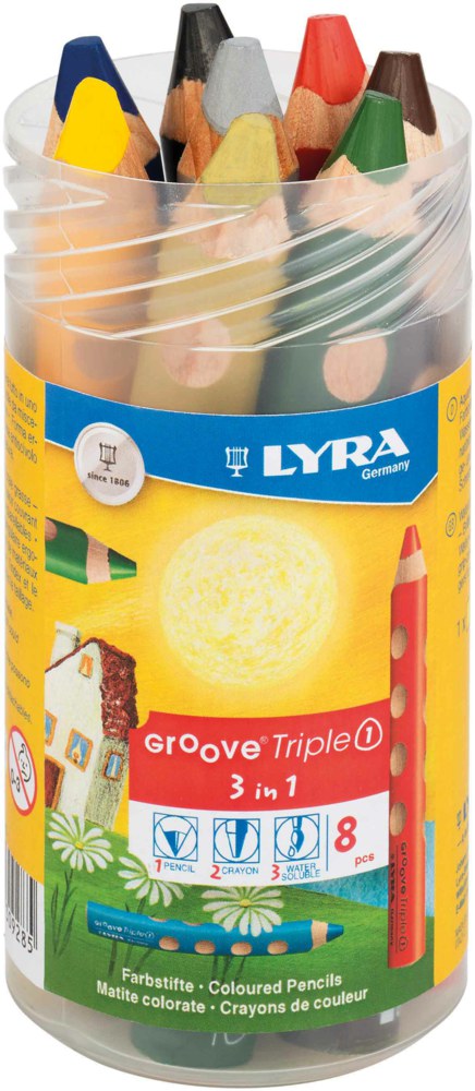 004-3833080 Lyra Groove Triple 1 Runddose 