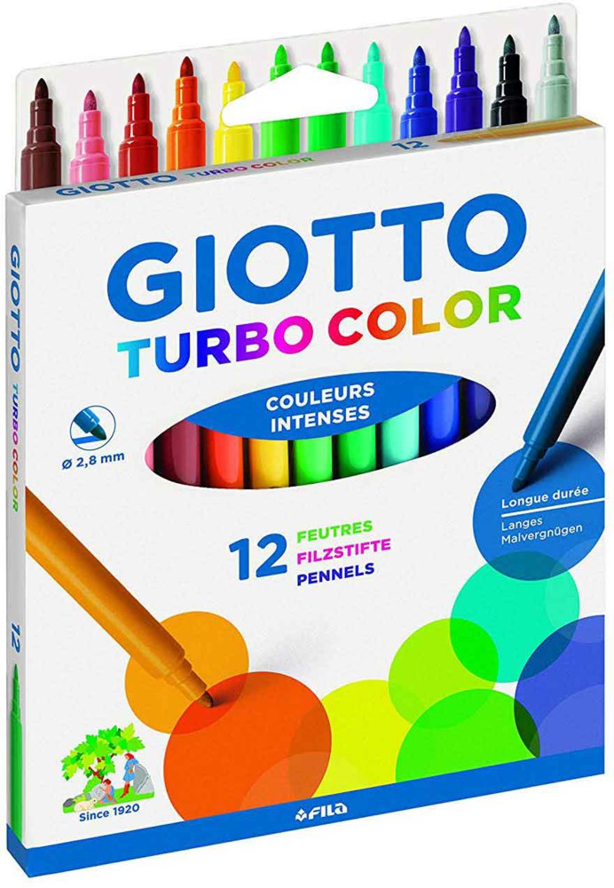 004-71900 GIOTTO Turbo Color 12 Fasermal