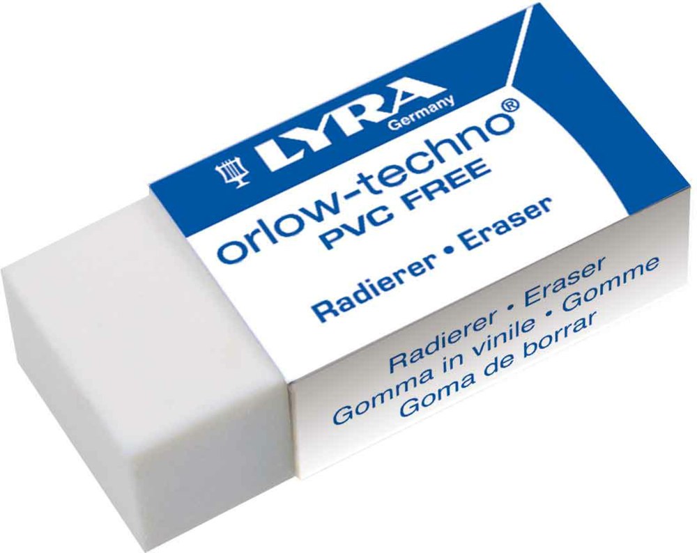 004-7413300 Radierer Kunststoff LYRA weiß 