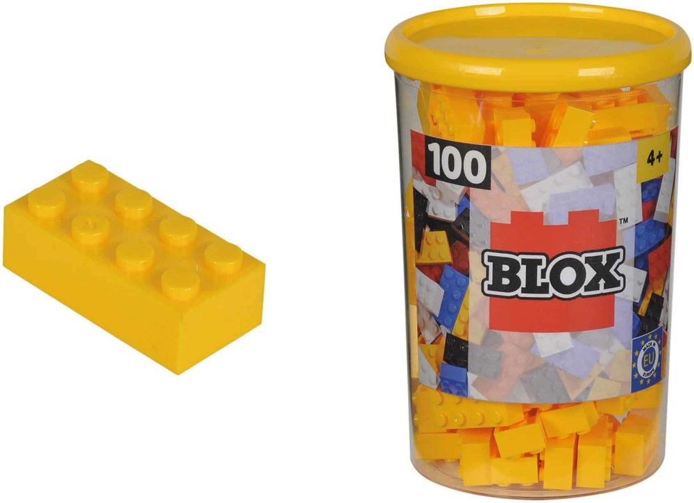 020-104118898 Blox - 100 8er Bausteine gelb 