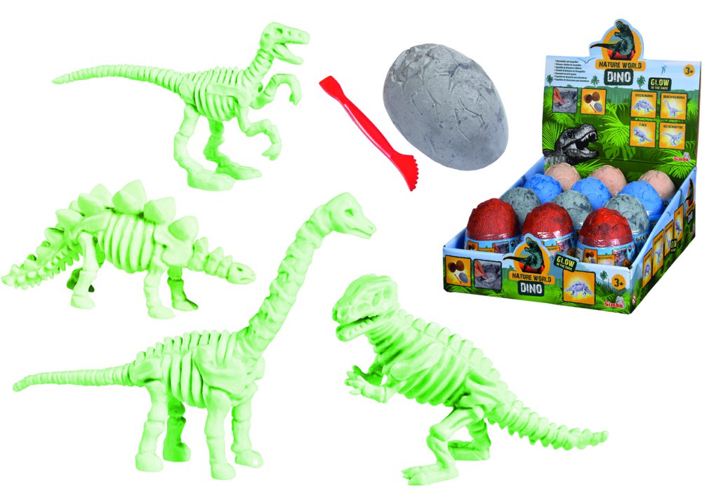 020-104342549 Dino Skelett im Ei Ausgrabung,