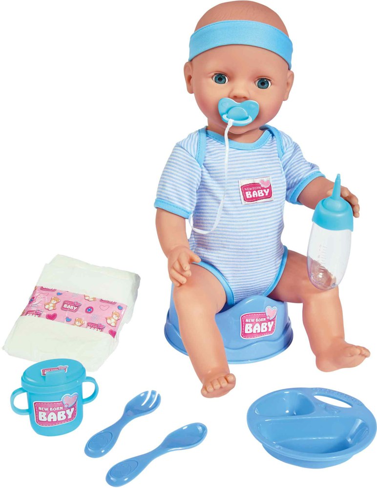 020-105030044 New Born Baby Babypuppe, Blaue