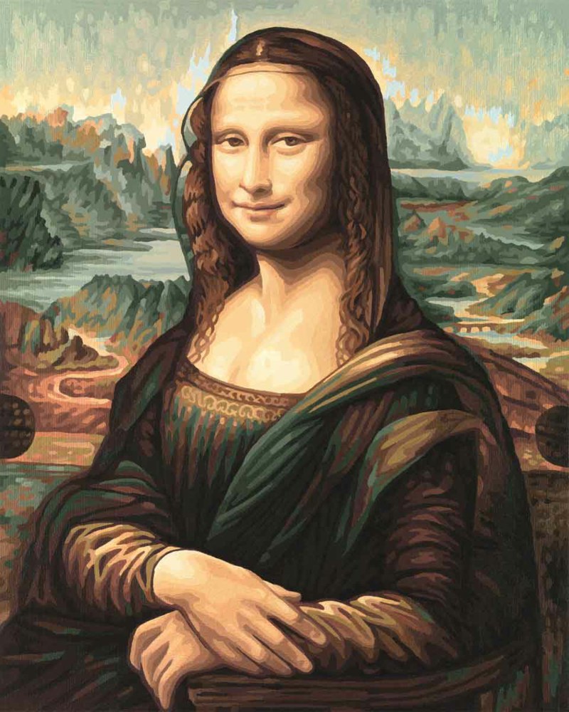 020-609130511 Mona Lisa Malen nach Zahlen Sc