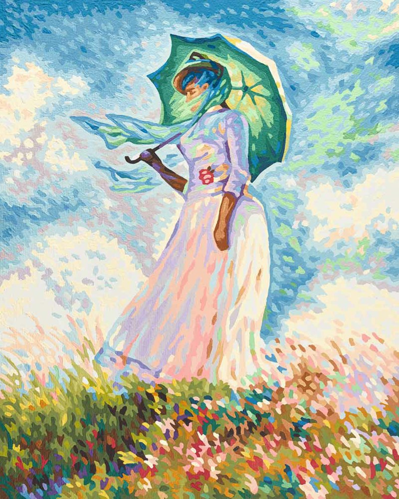 Schipper 609130759 4000887917596 “Frau mit Sonnenschirm” nach Claude Monet  1840-1926 Malen