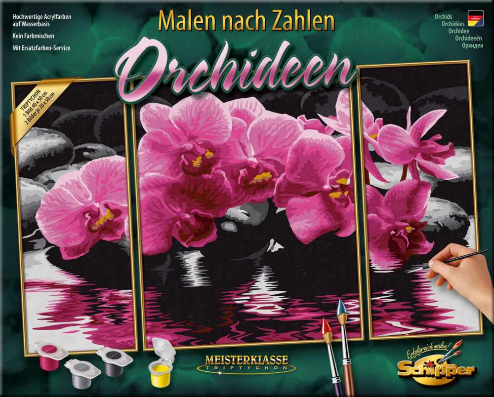 020-609260603 Orchideen Malen nach Zahlen Sc