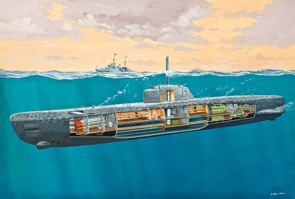 041-05078 Deutsches U-Boot Typ XXI mit I