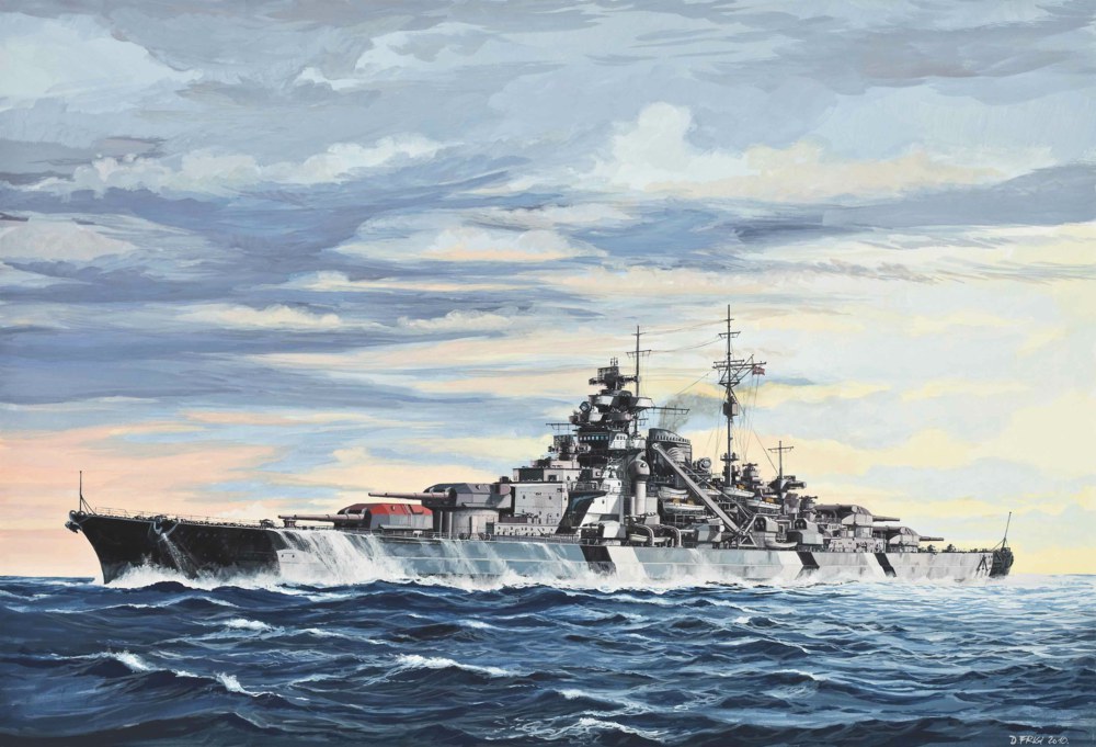 041-05098 Battleship Bismarck - Modellba