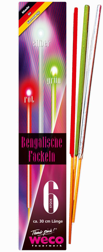 079-06340 6 Bengalische Fackeln Weco Jug