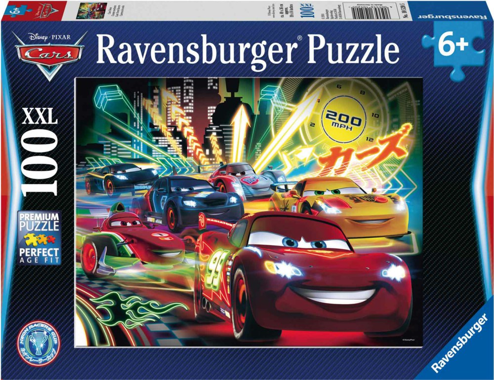 103-10520 Cars Neon Ravensburger Puzzle,