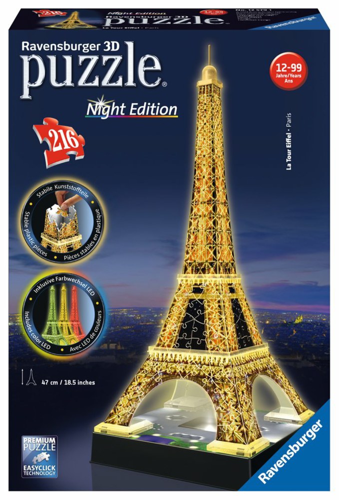 103-12579 Eiffelturm bei Nacht Ravensbur