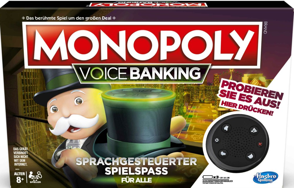 110-E4816GC2 Monopoly Voice Banking Hasbro 