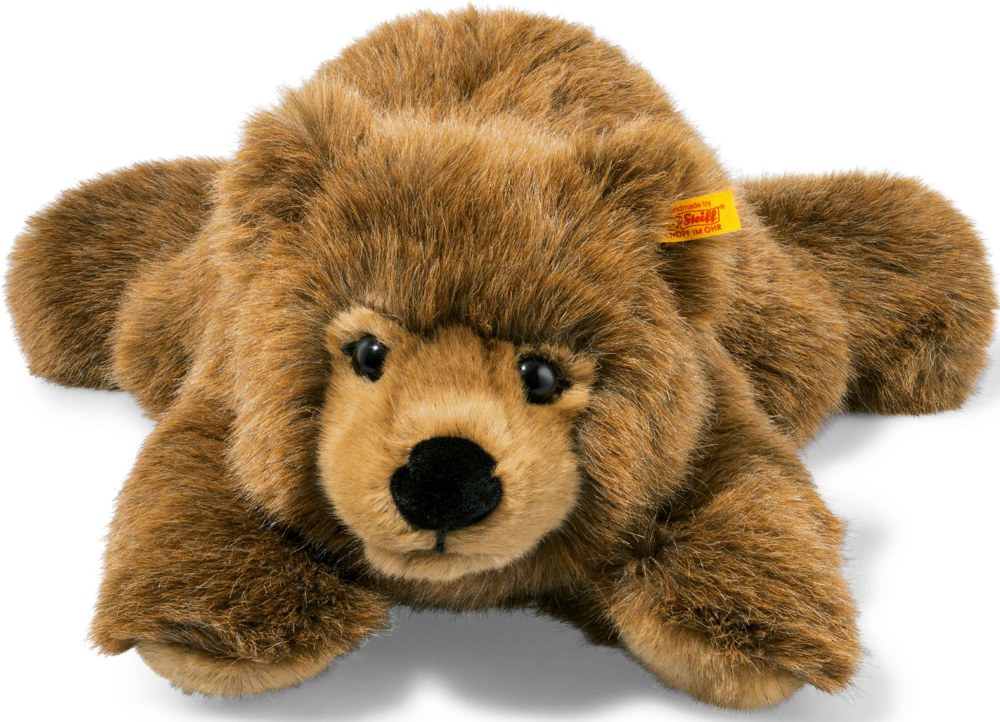 STEIFF® 070037 Urs Braunbär liegend Teddybär Knopf im Ohr 45 cm Bär 