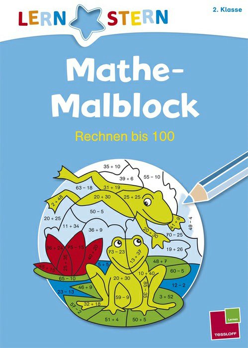 129-378862520 Lernstern. Mathe-Malblock. 2. 