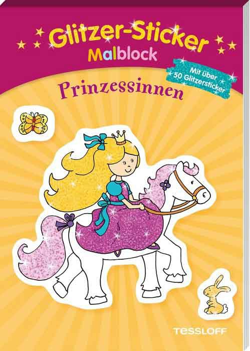 129-378864075 Glitzer-Sticker-Malblock: Prin