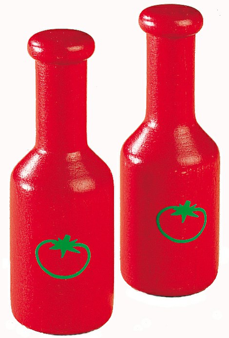 166-1394 Kaufladen Ketchupflaschen     