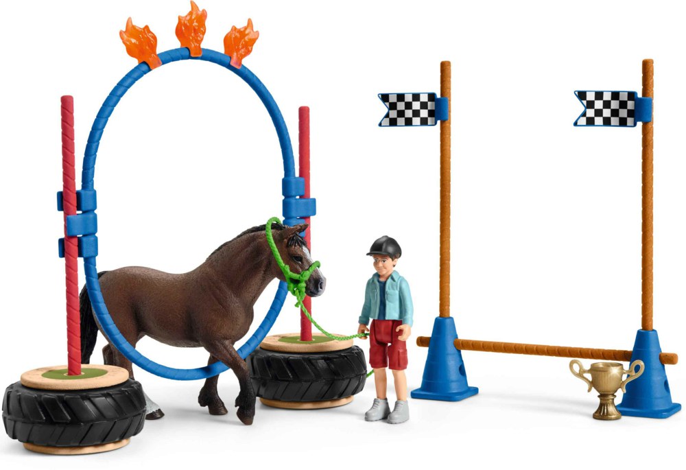 167-42482 Pony Agility Rennen Schleich-S