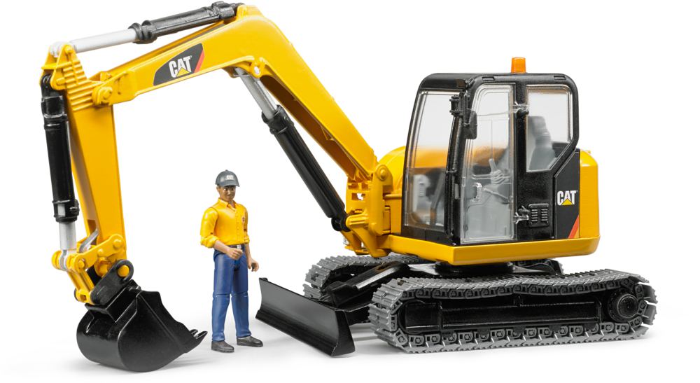 200-02466 Cat Minibagger mit Bauarbeiter