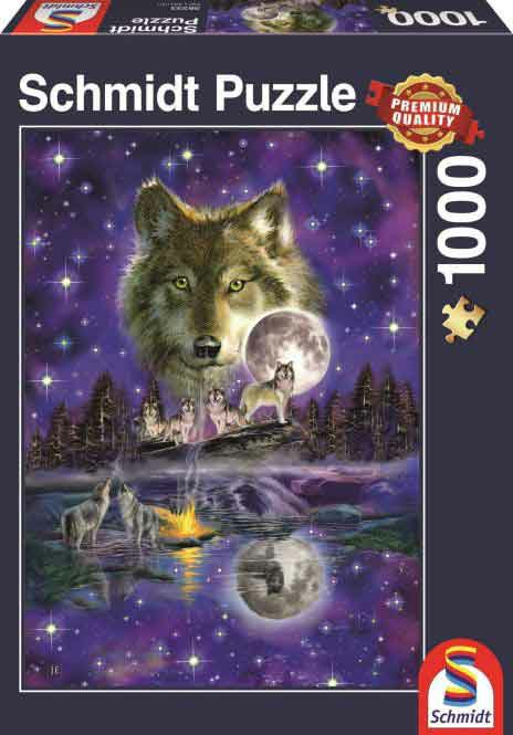 223-58233 Wolf im Mondlicht Schmidt Spie