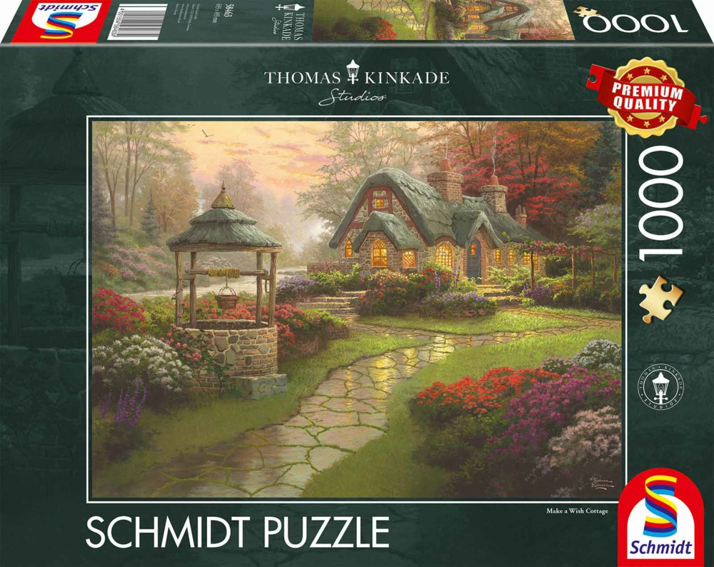 223-58463 Thomas Kinkade Haus mit Brunne