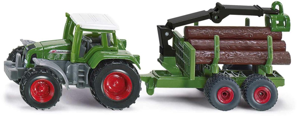 235-1645 Traktor mit Forstanhänger Siku