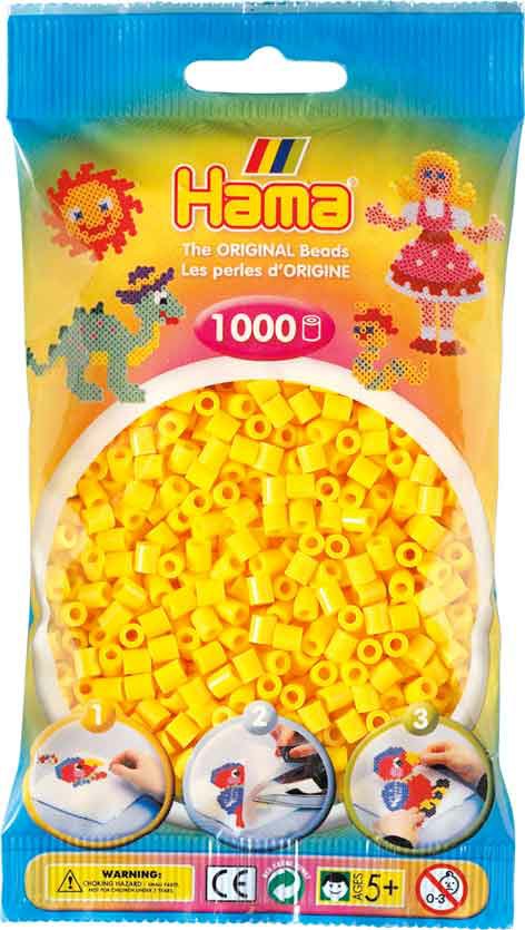 250-20703 Bügelperlen gelb 1000 Stück Ha