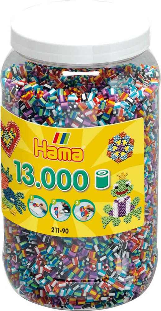 250-21190 Dose mit 13000 Perlen, Mix 90 