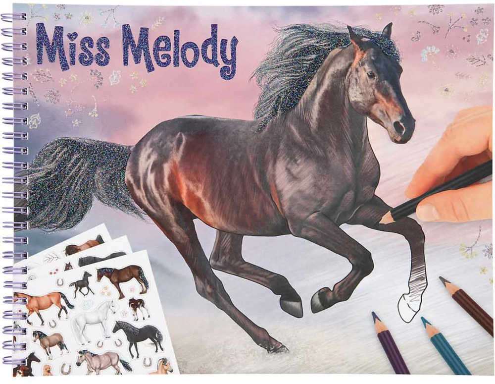 262-0011458 Miss Melody Pferde Malbuch Dep