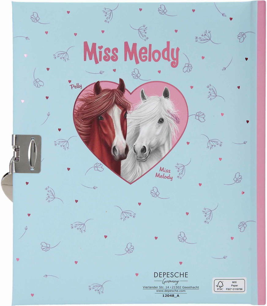 262-0012048 Miss Melody Tagebuch mit Stick