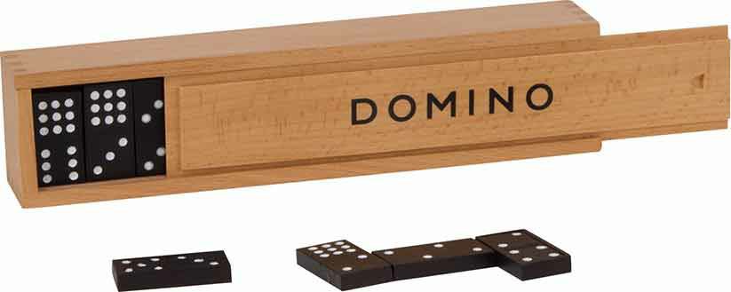 266-15336 Dominospiel im Holzkasten Goki