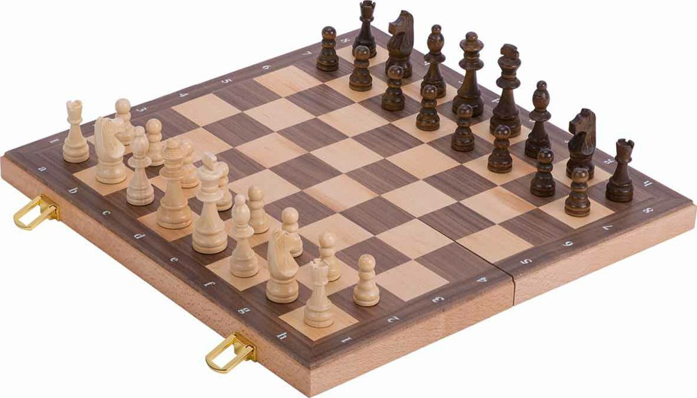 266-56922 Schachspiel in Holzklappkasset