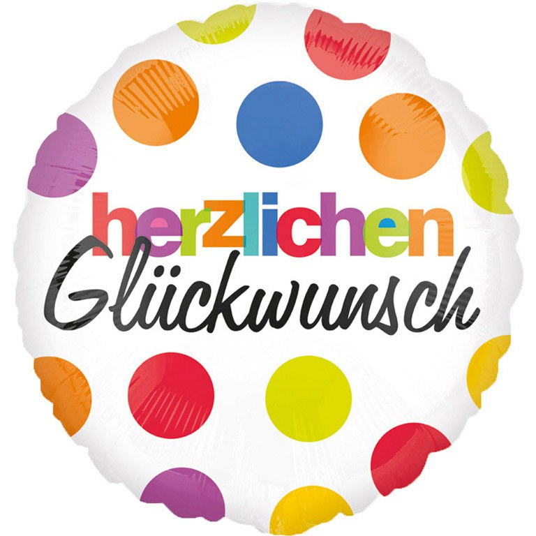 270-2576701 Gefüllter Folienballon Herzlic