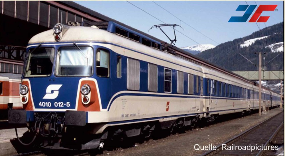 312-JC74112 Triebzug blau/elfenbein mit OB