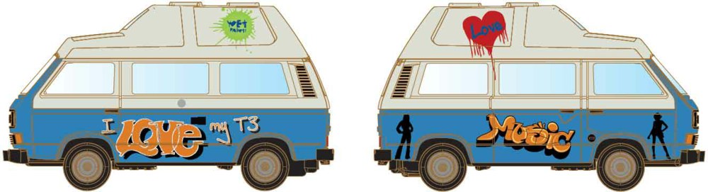 312-LC4336 Volkswagen T3 Westfalia Camper