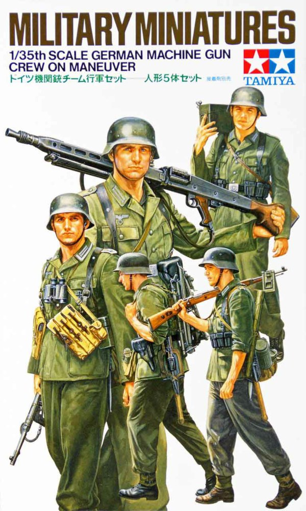 318-300035184 1:35 WWII Soldaten mit Maschin