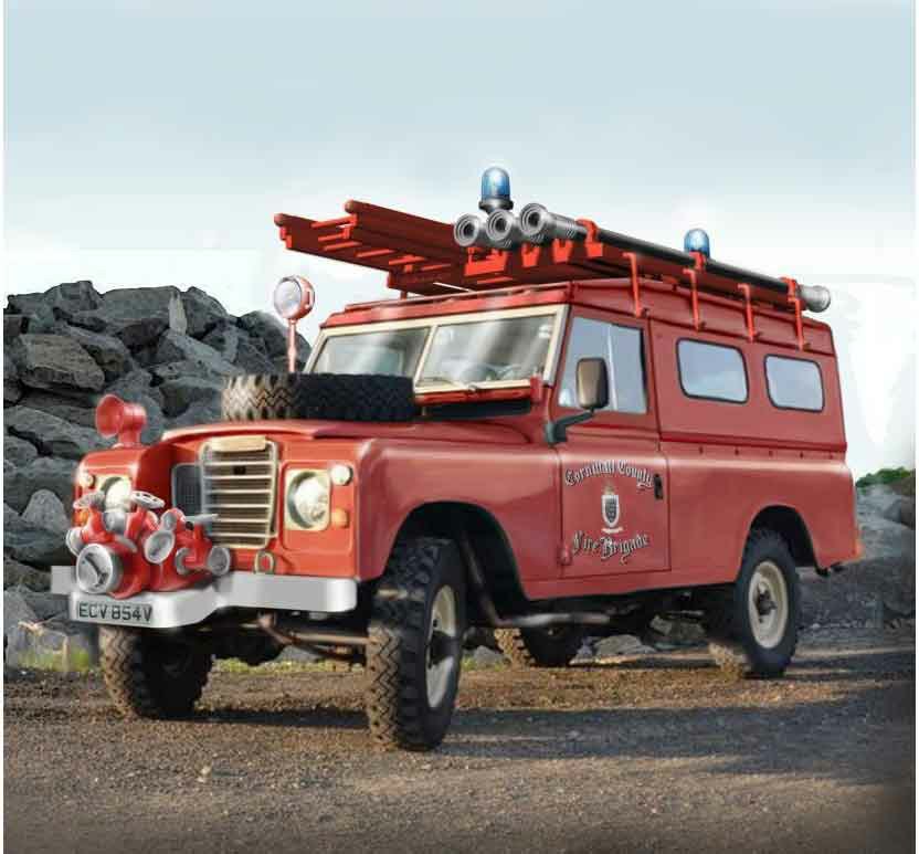 318-510003660 Land Rover Fire Truck Italeri 