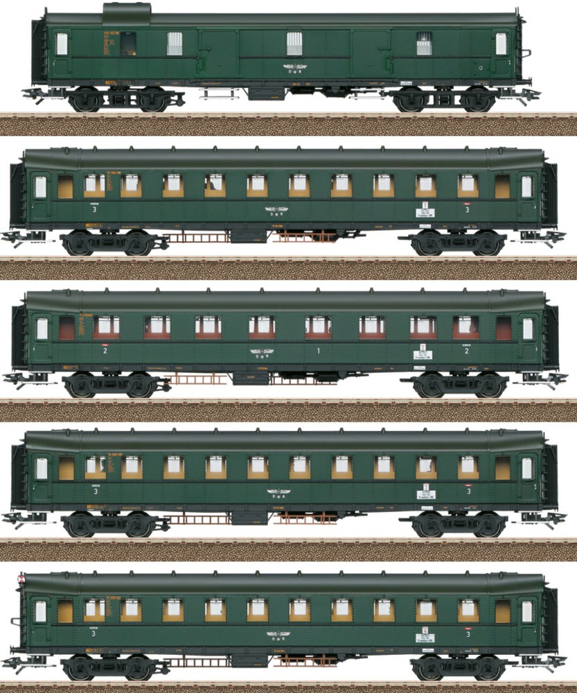 319-T23388 Schnellzugwagen-Set „Hechtwage