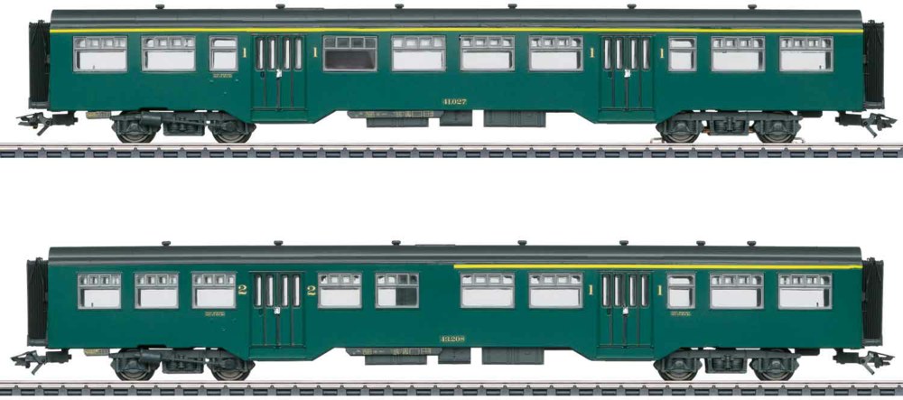 320-043547 Personenwagen-Set M2 SNCB Märk