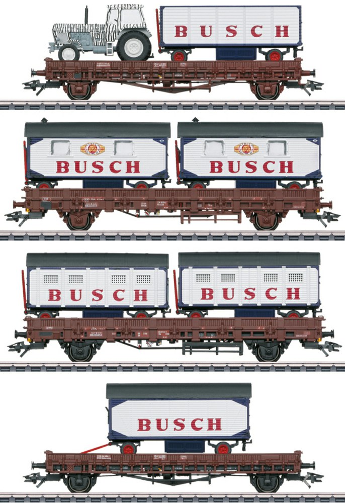 320-045040 Güterwagen-Set Zirkus Busch Mä