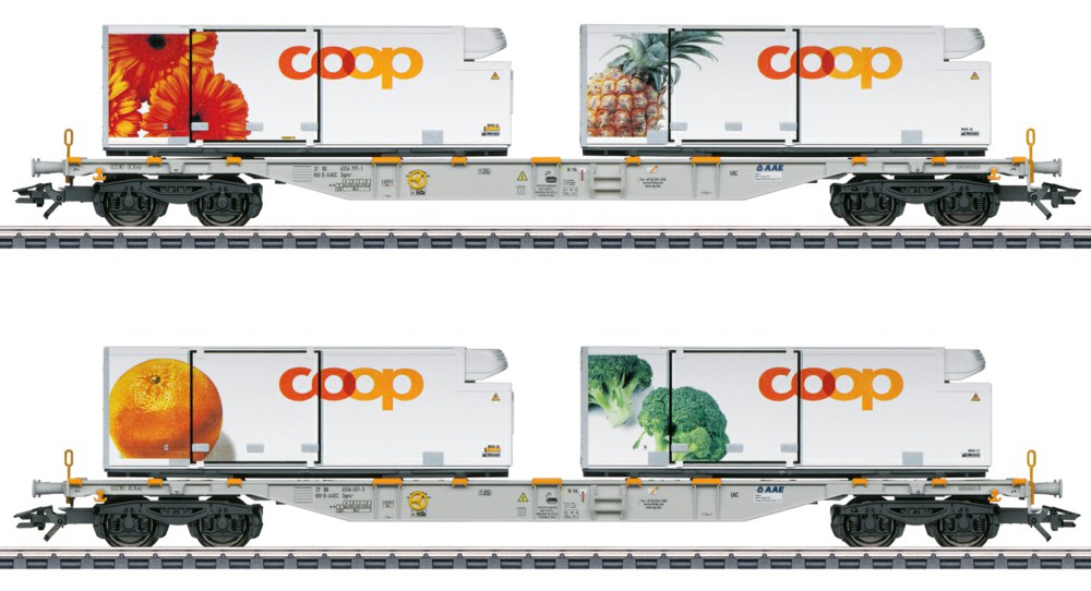 320-047462 Containertragwagen-Set Coop Mä