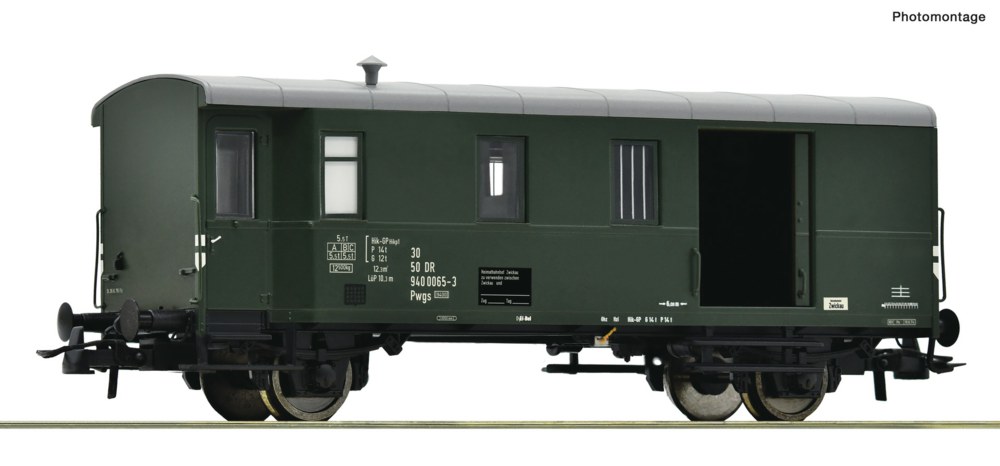321-6200018 Güterzuggepäckwagen, DR DC Roc