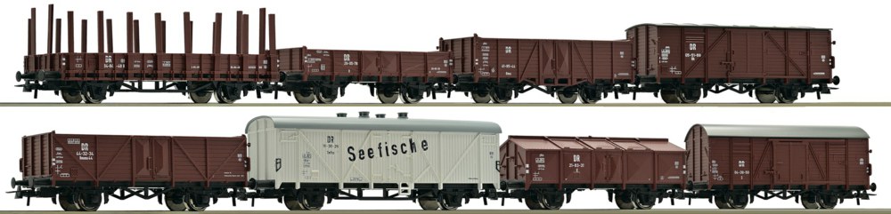 321-67127 Güterwagenset der DR, 8-teilig