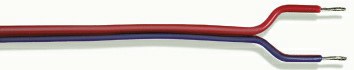 323-L51235 Doppellitze, blau/rot, 20 m Le