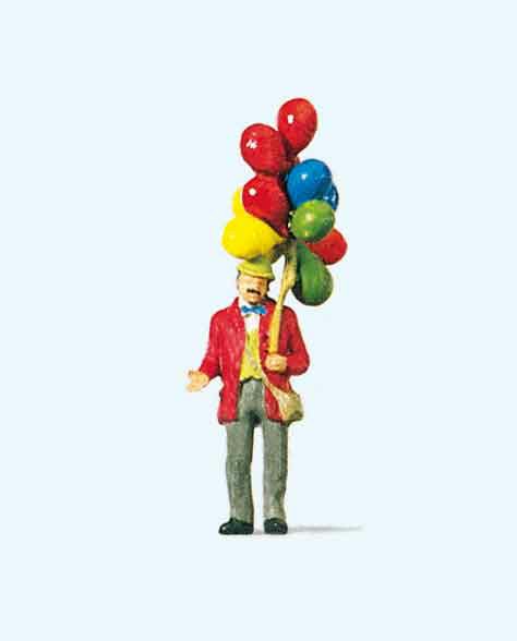 324-29000 Ballonverkäufer Preiser Figure
