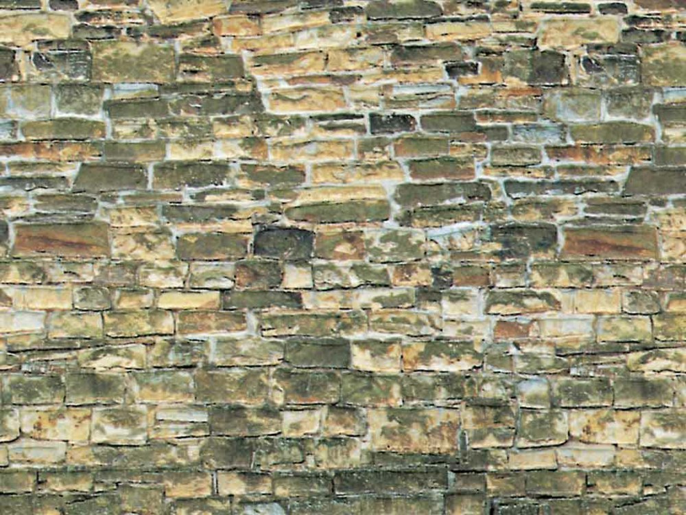 326-46043 Mauerplatte Naturstein braun a
