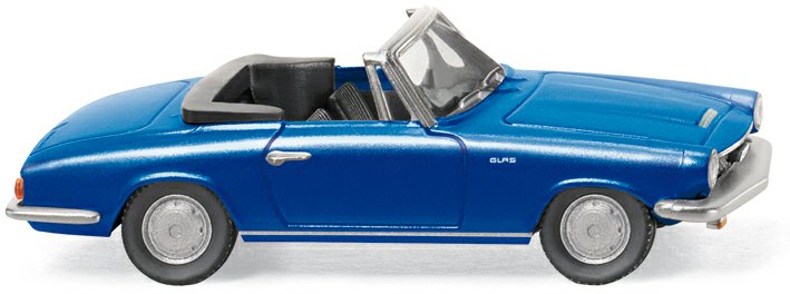 327-018649 Glas 1700 GT Cabrio, blau meta