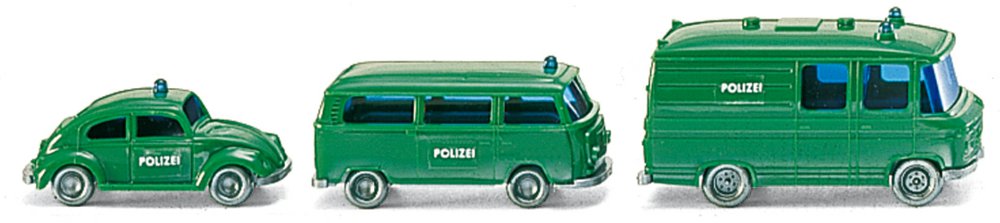 327-093500 Polizei Einsatzfahrzeuge 1:160