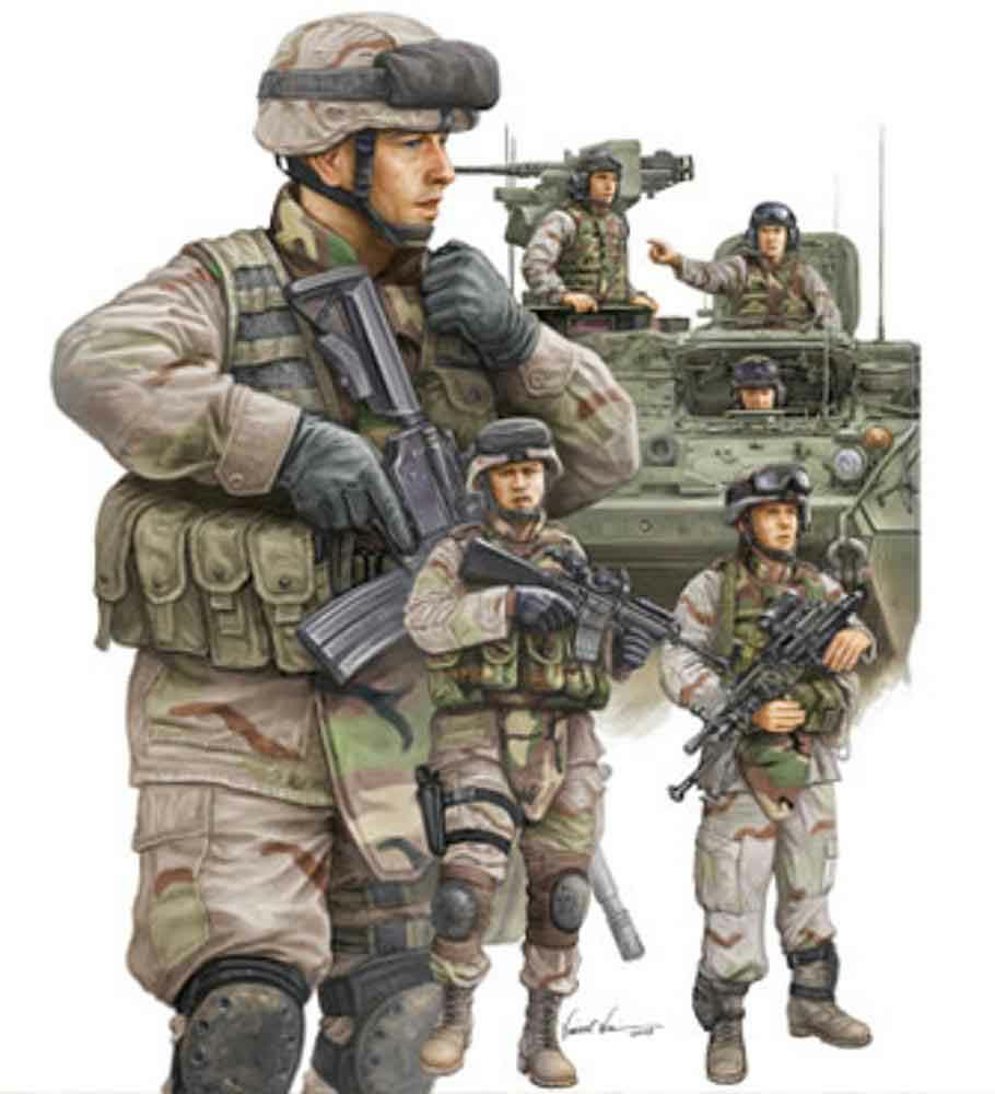 328-750424 Moderne US Army Crewman & Infa