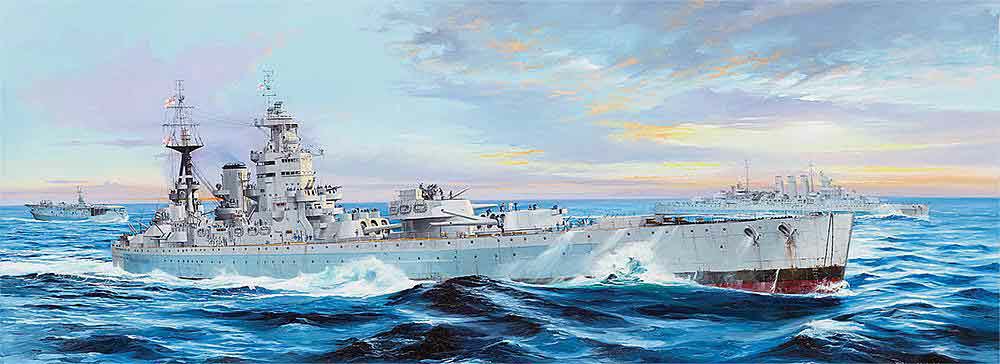 328-753708 Kriegsschiff HMS Nelson 1944  