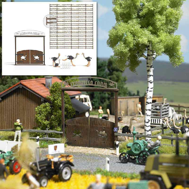 329-1038 Straußenfarm Busch, Modellbaus
