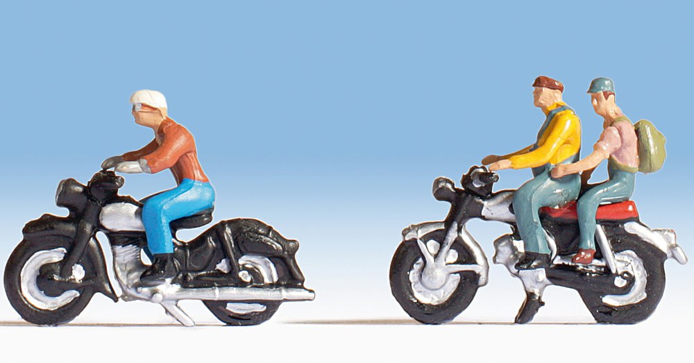 330-36904 Motorradfahrer 3 Figuren mit M